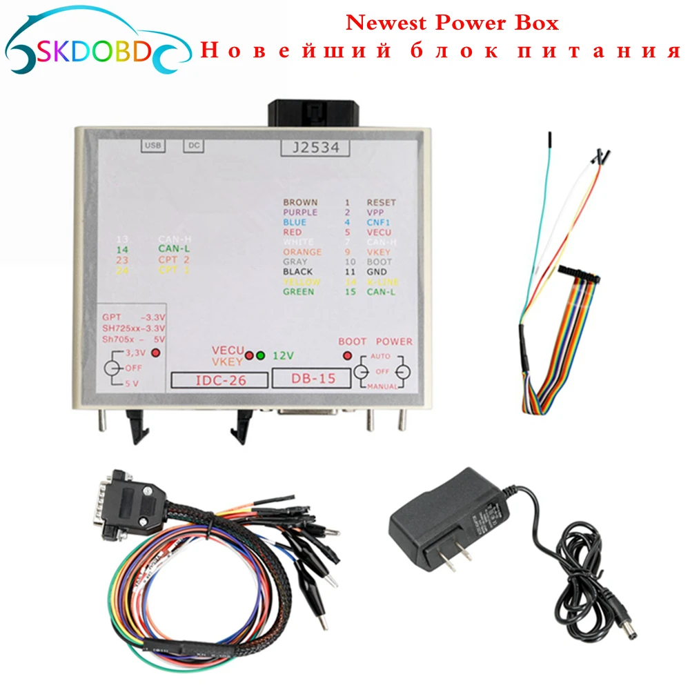 

Latest Version Power Box JTAG Works for Openport 2.0 J2534 Device FLASH ECU-Soft OBD ECU Programmer Power BOX