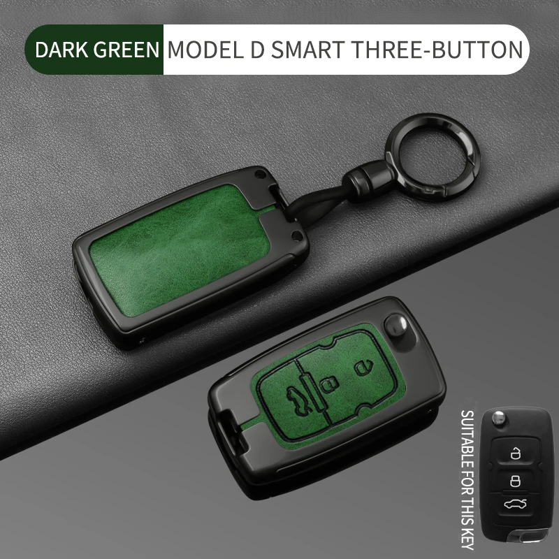 Фото Подходит для Geely Emgrand EC7 GC715 EC718 Englon SC3 SC5 SC7 Free Cruiser GX7 GX718 EC718. Чехол для ключей из цинкового сплава и кожи. №5