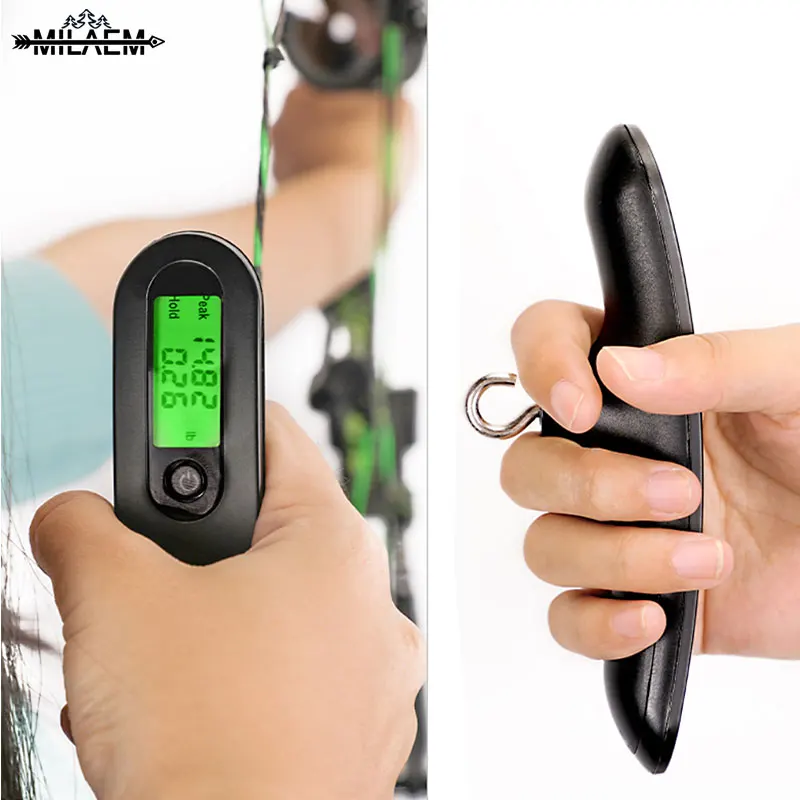 

Digital Archery Hanging Bow Scale 110 Lbs Draw Weight Electronic Scale Compound Bow Portable Travel Bag Weighting Accessories