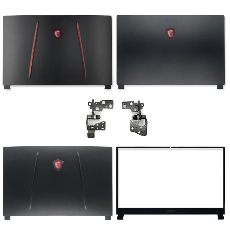 

New portable lcd back cover/front frame/hinges/handrest/bottom case for msi gp75 ge75 gl75 MS-17E4 MS-17E2 series top case black