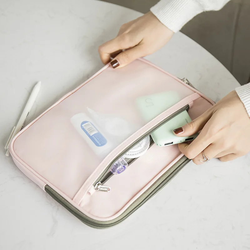 Portable Travel Briefcases Waterproof Pens Notebooks Case Office Document Pocket School Stationery Pouch Accessories Supplies