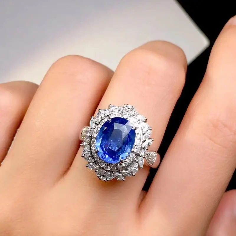 

DIWENFU Real Silver 925 Jewelry Sapphire Ring for Women Anillos De Wedding Bands SAPPHIRE Anel Genuine 925 Sterling Silver Rings