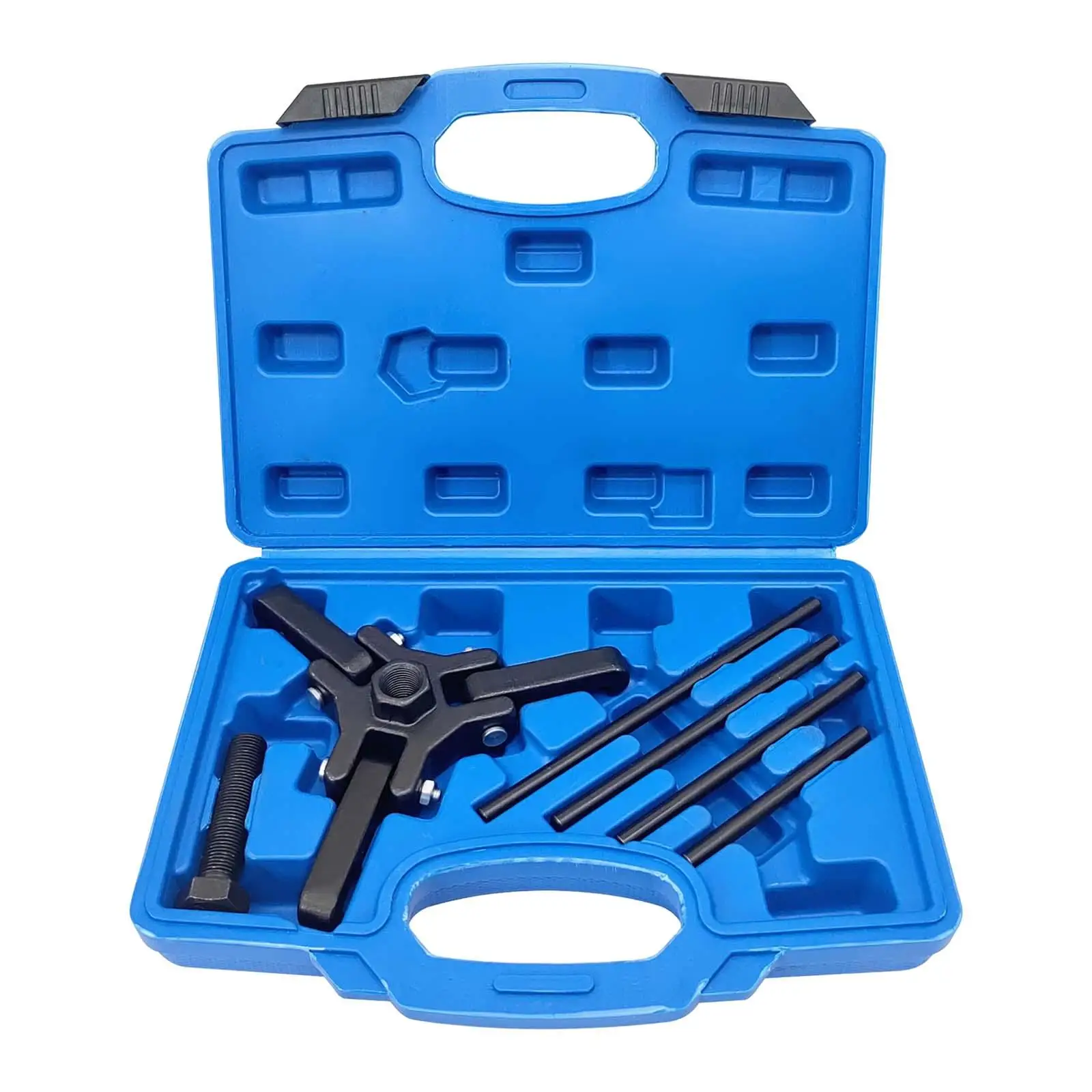

3 Jaw Harmonic Balancer Puller Durable Includes 4 Forcing Rods Accessories Automotive Engine Quickly Remove Pressure Screw