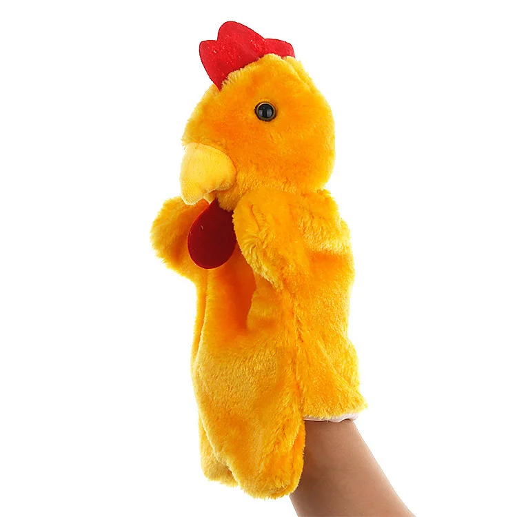 

Children's Parent-Child Toy Cute Zodiac Chicken Animal Hand Puppet Plush Toy Animal Hand Puppet, Rooster and Hen Doll