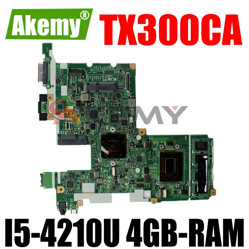 

Akemy TX300CA Laptop motherboard for ASUS TransBook TX300CA TX300C original mainboard 4GB-RAM I5-4210U CPU