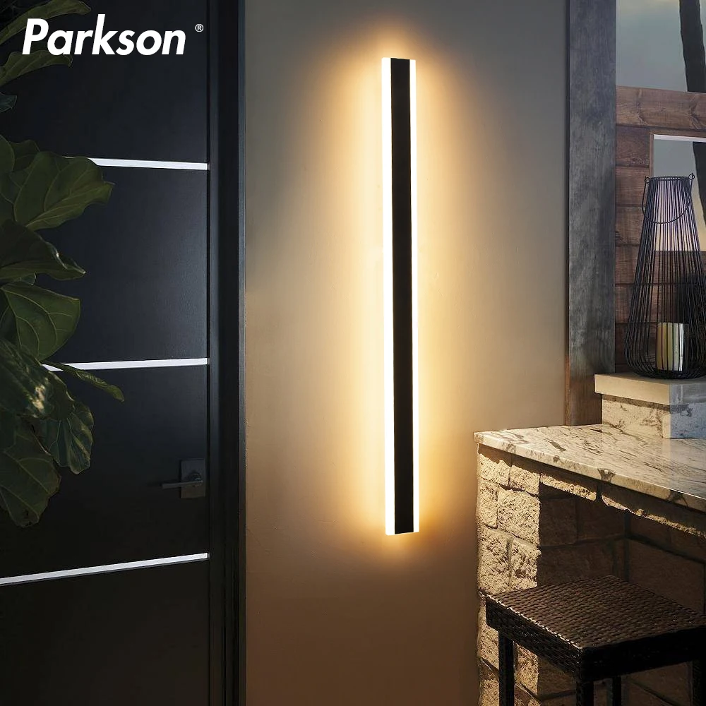 

Modern LED Long Wall Lamp Waterproof Outdoor IP65 Aluminum Wall Light Garden Villa Porch Sconce Light 110V 220V Sconce Luminaire