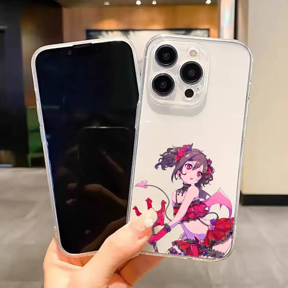 Фото Нико Язава Love Live для iPhone 17 16 15 14 13 12 11 Mini Pro Max Plus прозрачный чехол для телефона №1