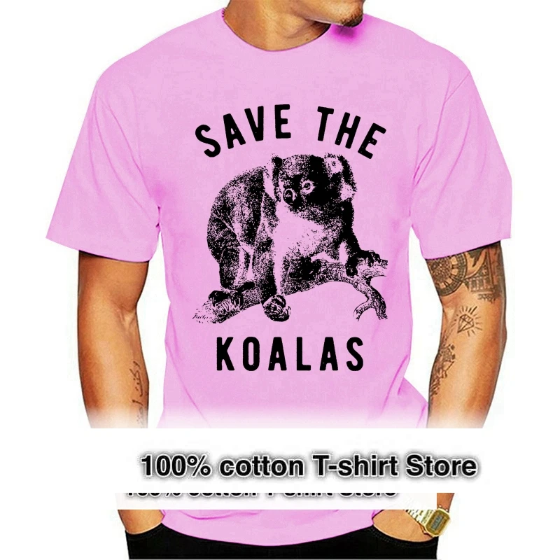 

Womens Save The Koalas T Shirt Climate Change Australia Animal Lover Graphic Tee