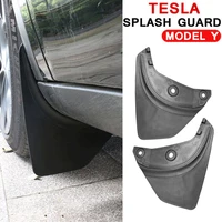 4pcs mud flaps original factory guard fender for tesla model y 2022 front rear wheel splash guards pp tpe accessories