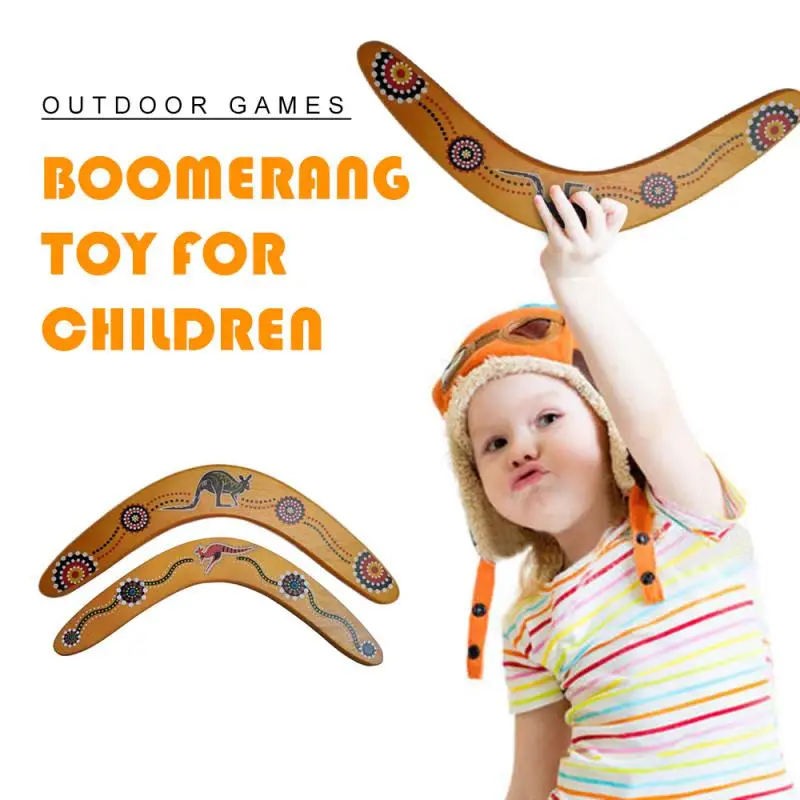 

New Kangaroo Throwback V Shaped Boomerang Flying Disc Throw Catch Outdoor Game Kids Toys Parent-child Interactive Game Props