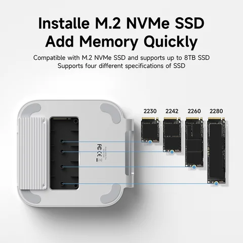 Hagibis концентратор USB C с SSD для Mac mini M4/M4 Pro