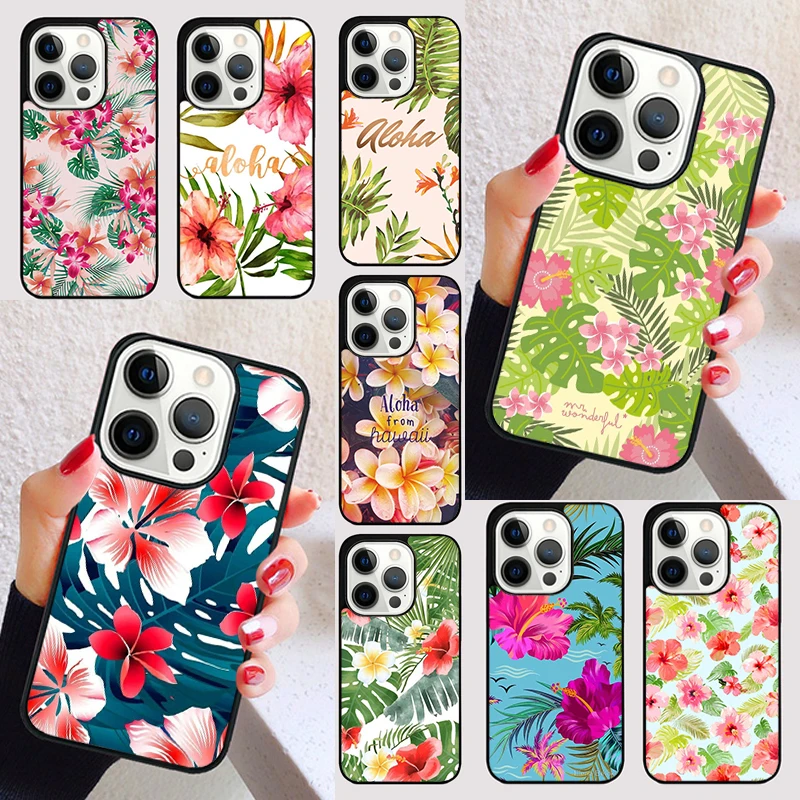 Гавайский чехол Aloha для iPhone 15 13 12 11 14 Pro Max Mini X XR XS SE 2020 7 8 6S Plus телефона