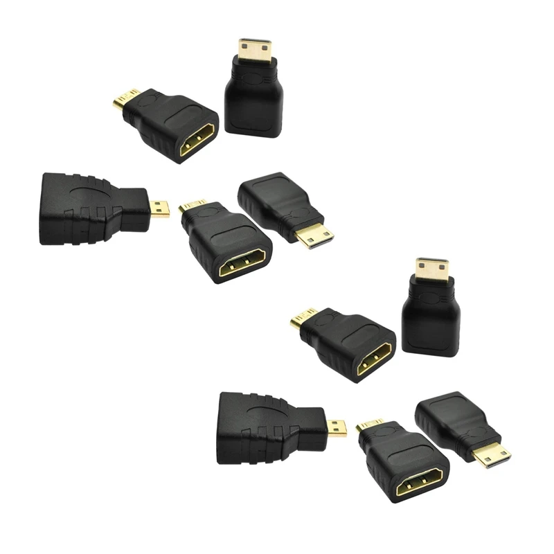 

10 шт./упаковка, высокоскоростной мини-адаптер HDMI типа C