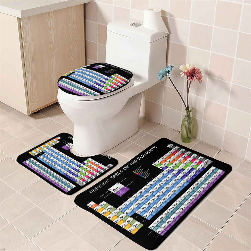 Супер водопоглощающий набор для ванной из 3 предметов коврики унитаза