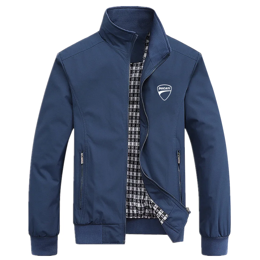 

Ducati Car 2022 Spring Autumn Casual Solid Fashion Slim Bomber Jacket Mens Overcoat New Arrival Baseball Jackets Men Jacket 5XL