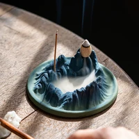 thousands of miles of jiangshan ceramic plug in incense burner home indoor aromatherapy stove zen ornaments zen decor waterfall