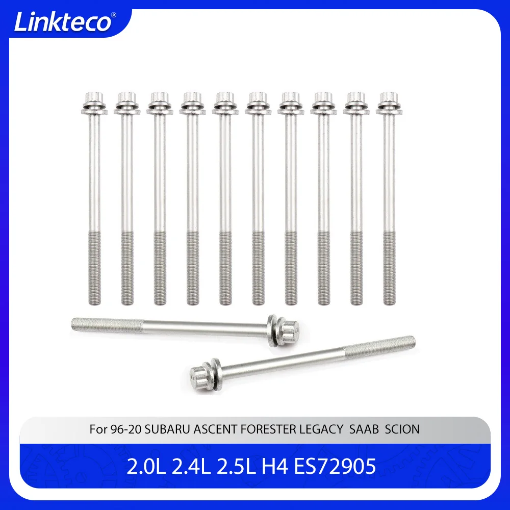 Деталь двигателя 12 шт. болты с головкой шайбами подходят для 2 0 4 5 L H4 EJ205 EJ25D EJ255 96-20