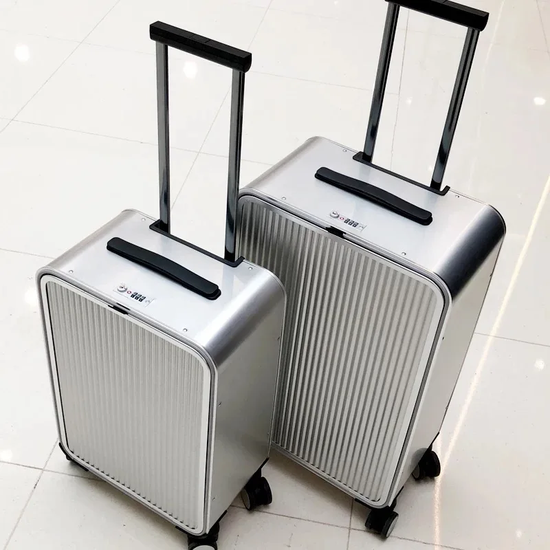 

Vnelstyle 100% All Aluminum travel rolling luggage new luxury fashion suitcase spinner carry on trolley case 16/20/24 inch