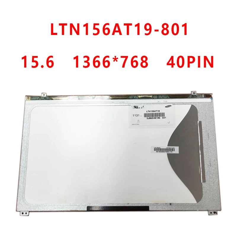

15.6" laptop LCD Screen Fit For LTN156AT18-C01 LTN156AT19-801 C01 W01 HD 1366x768 New Replacement