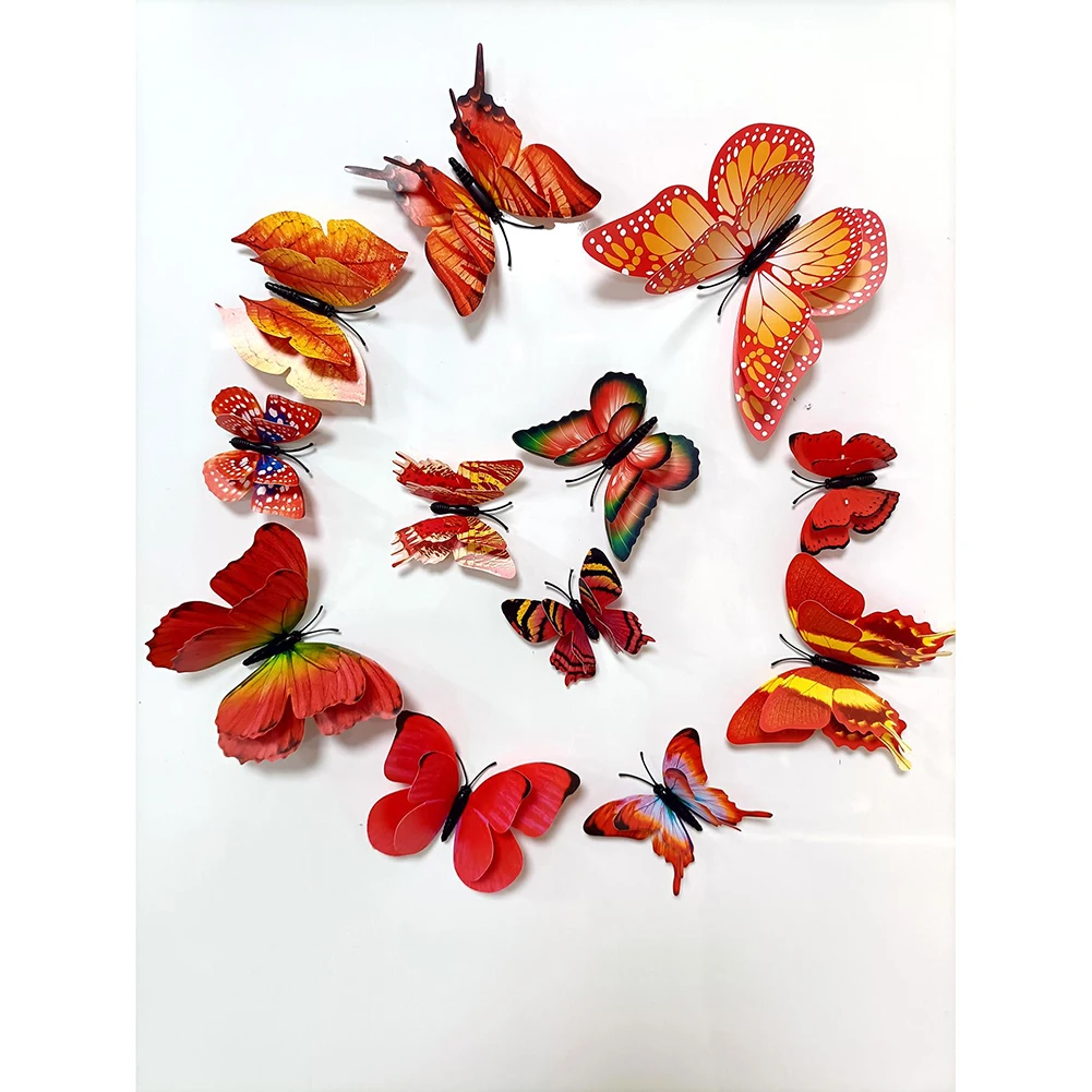 Виниловые Настенные Стикеры для балкона сада 12 см/10 см/8 см/6 см 3D наклейки с