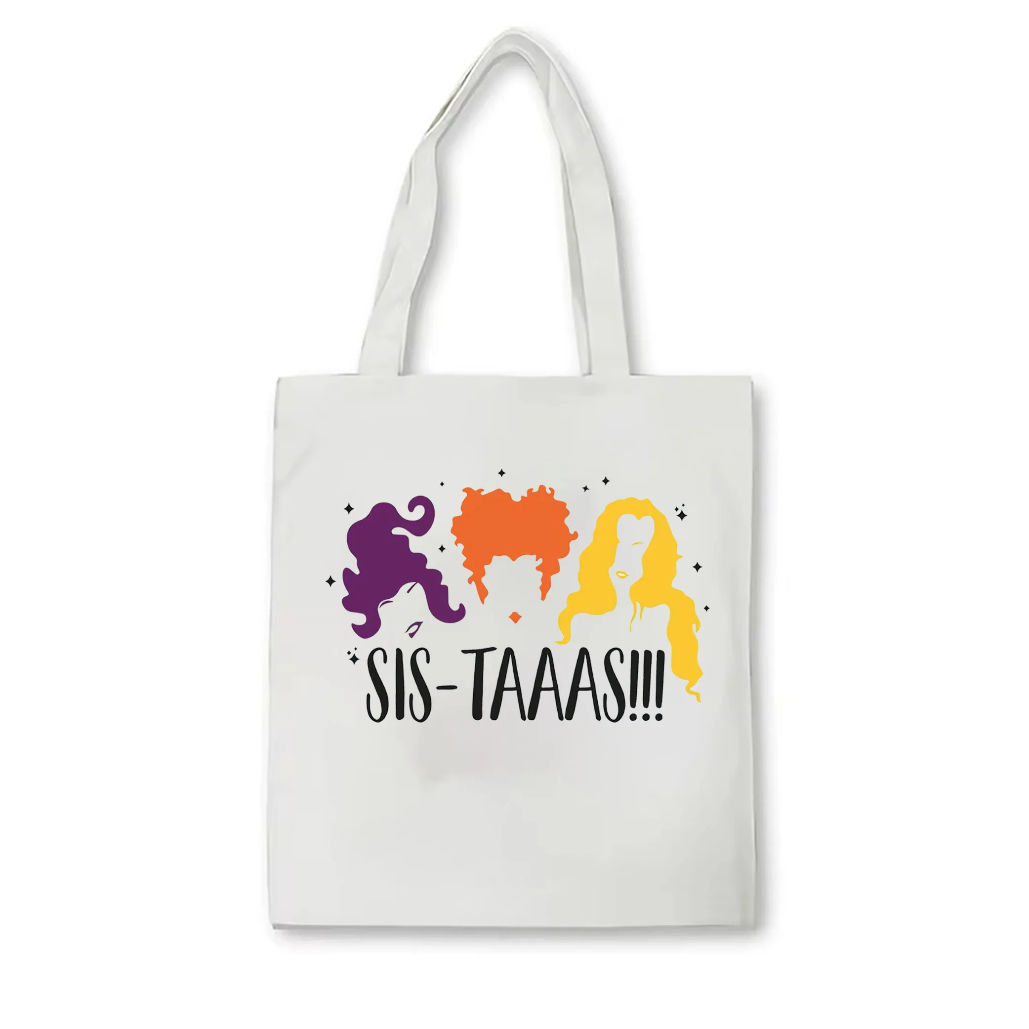 Холщовая Сумка-тоут Hocus Pocus Sistaaas для Хэллоуина женская модная сумка-тоут сестер