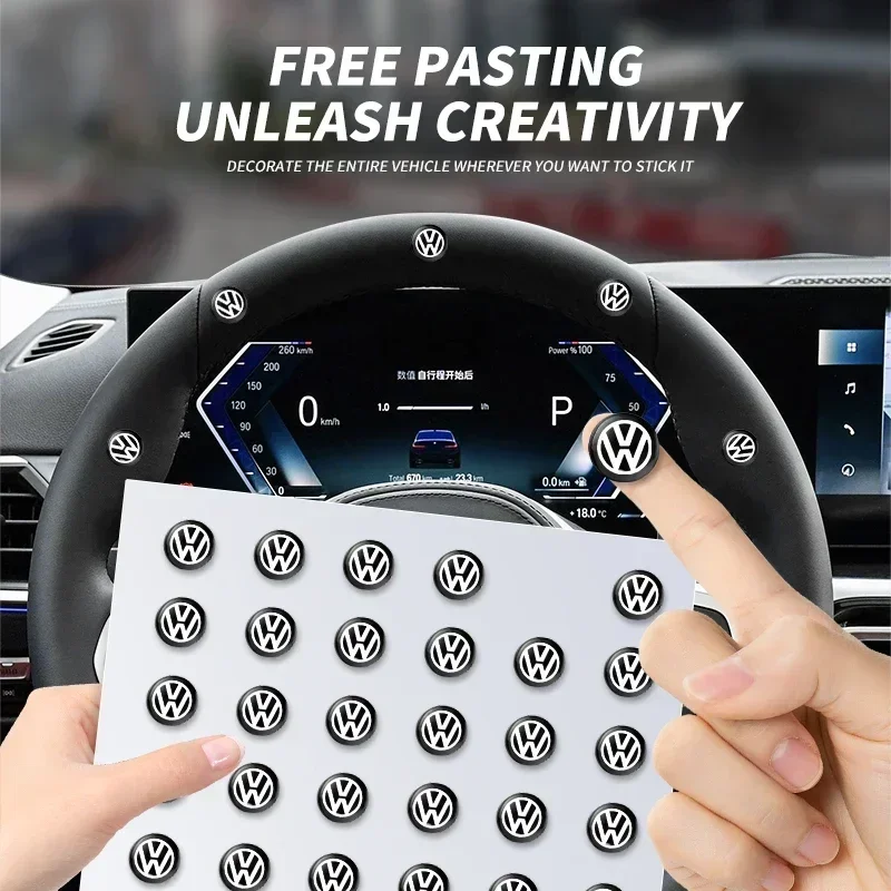 2/5/10 PCS Car Door Lock Keyhole Protector Stickers For Volkswagen VW Jetta Polo T4 T5 T6 Sharan Touareg Gol T-Cross Touran