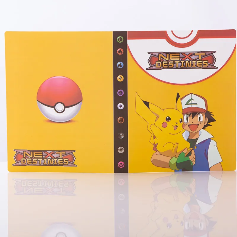 

240Pcs Anime Holder Collections Pokemon Cards Album Book Binder Folder Top Loaded List Can Put Francaise Vmax Cards Kids Toys