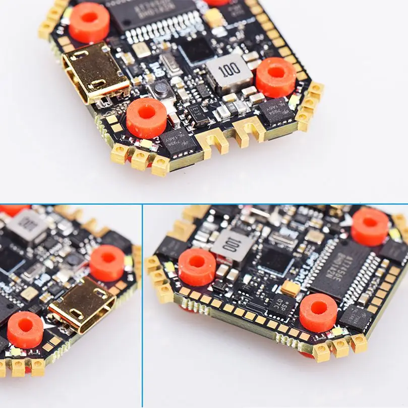 

Летный контроллер JHEMCU-GHF13AIO-BMI F4 OSD, встроенный 13A ESC 4 в 1 2-4S Lipo MPU6000 Betaflight для дрона RC FPV 16x16 мм
