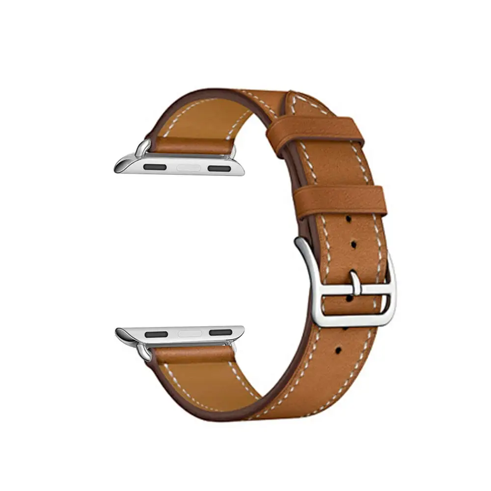 

Ремешок кожаный для Apple Watch Series 8 7 6 5 4 3 SE Ultra 38 40 41 42 44 45 49 мм