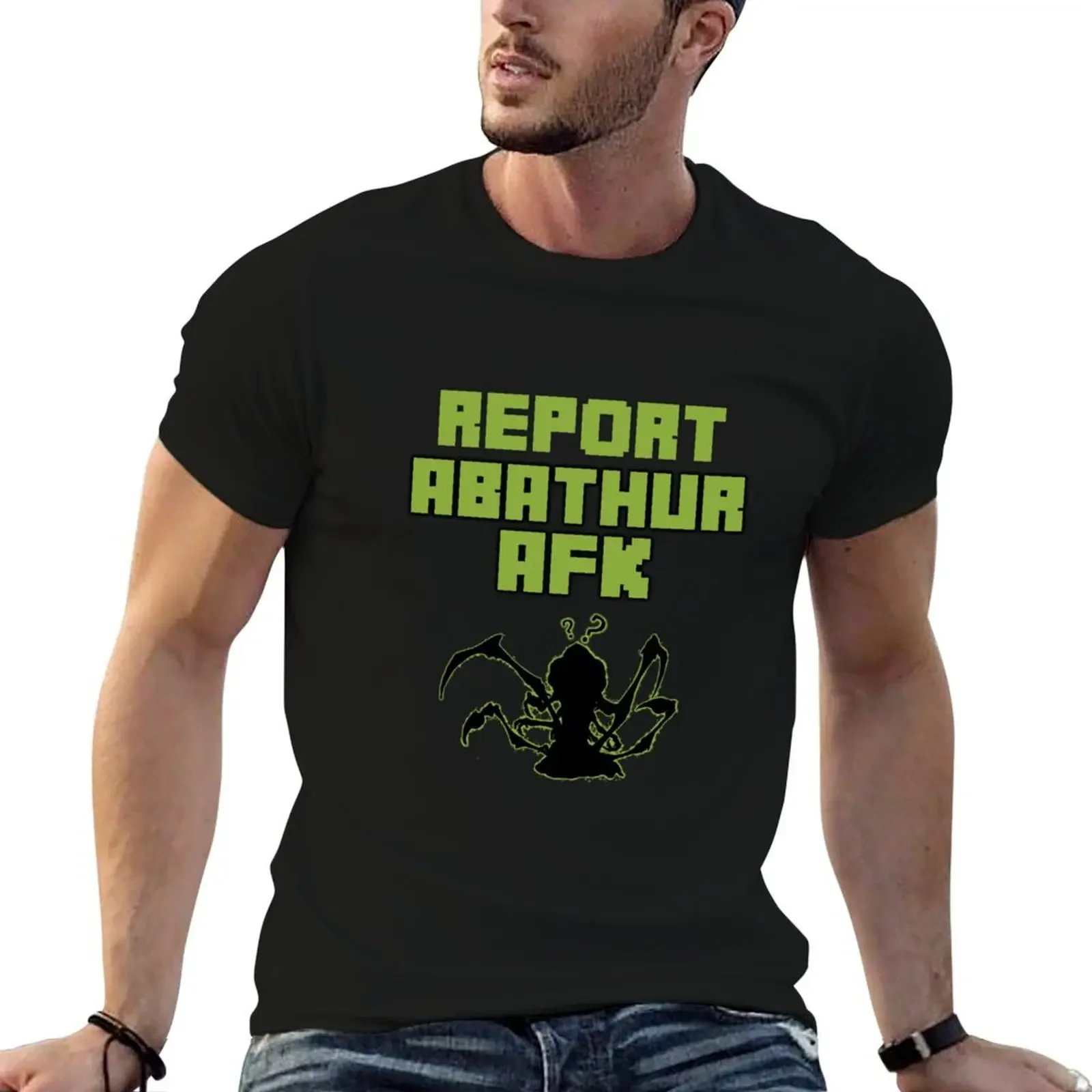 Футболка Heroes of the AFK Abathur для мальчика милые топы больших размеров мужские рубашки