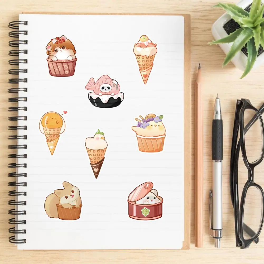 

40Pcs Guitar Stickers Eco-friendly High Viscosity Various Student Stationery Animal Stickers Laptop Stickers