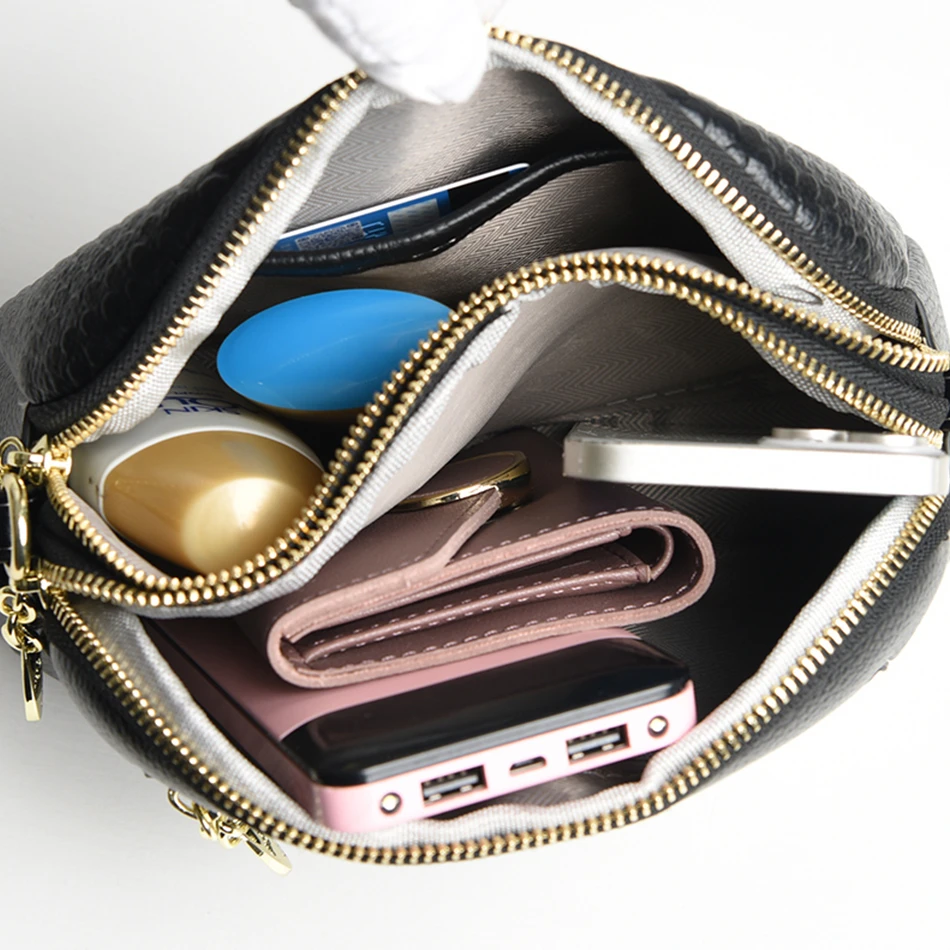 Simple Design Ladies Handbag 2023 Trend Classic Mobile Bag Luxury High Quality Leather Wallet Shoulder Crossbody Bags for Women