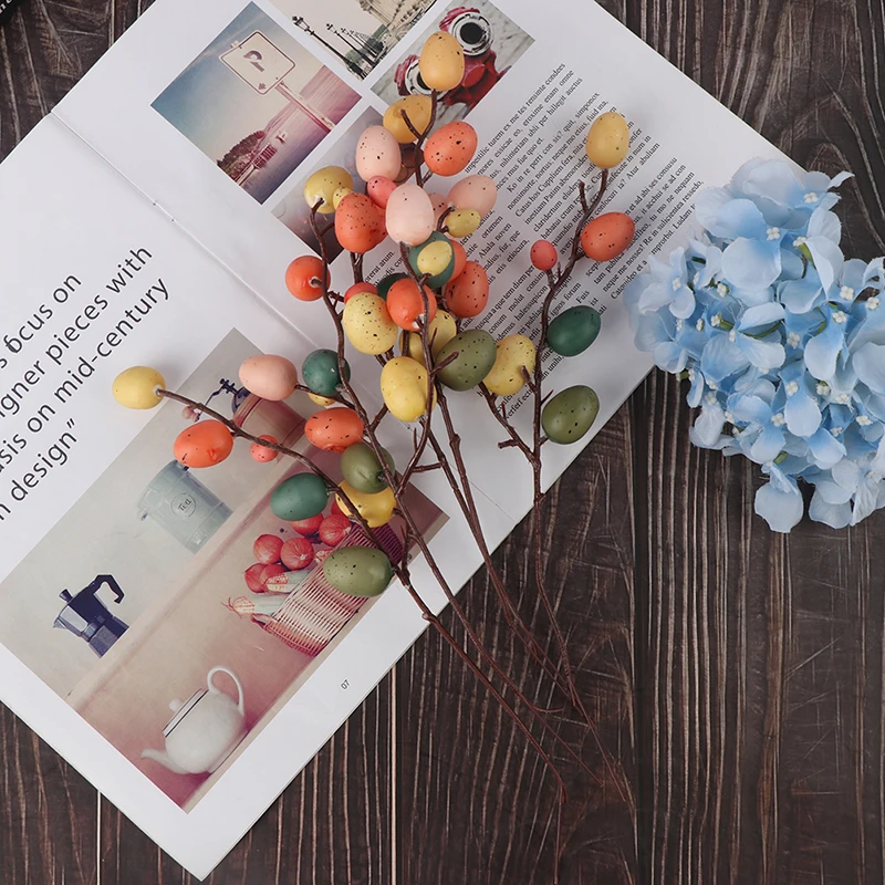 

Креативное пасхальное яйцо, украшение для дерева, креативная ветка с рисунком яиц, товары для вечевечерние