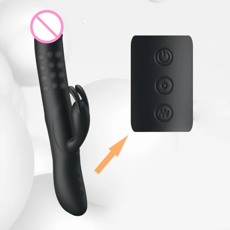 7 Vibration Modes Rabbit G-spot Vibrator Massager 4 Frequency Rotation Sex Toy U1JD