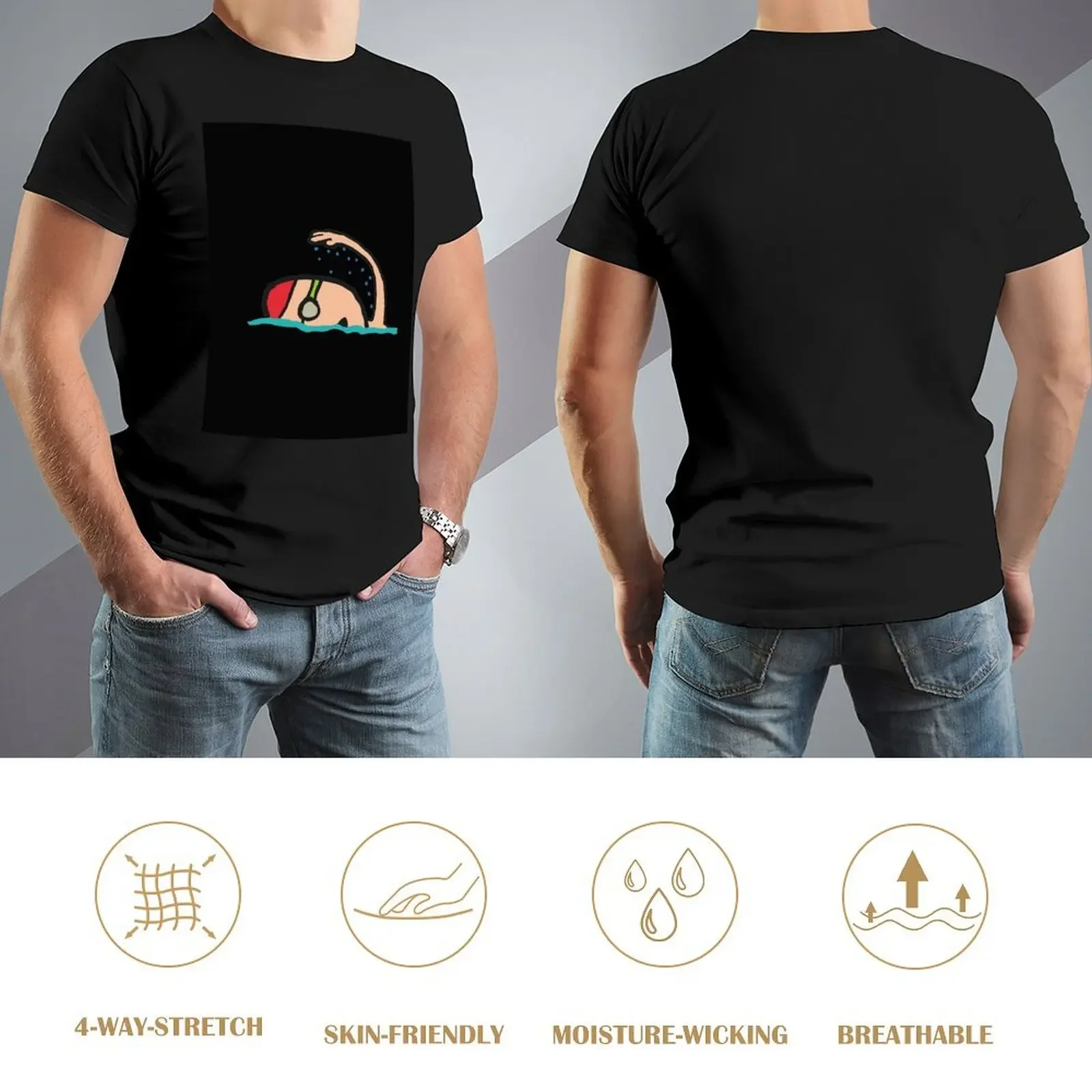 Футболка для пловца и плавания футболка с принтом животных мальчиков мужская