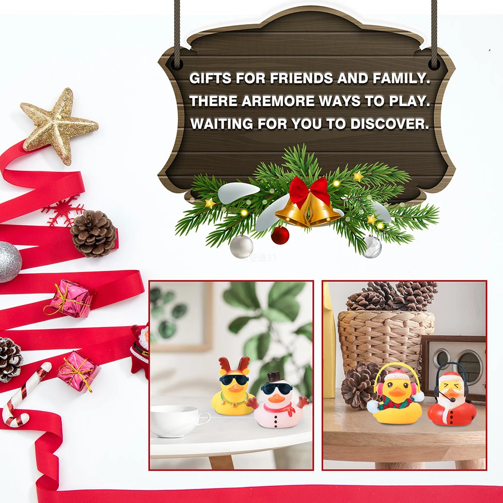 Rubber Duck Bath Waterfloating Toy Smooth Floater Bath Toys Portable Decorations Baby Toys Safety for Children Party Gifts