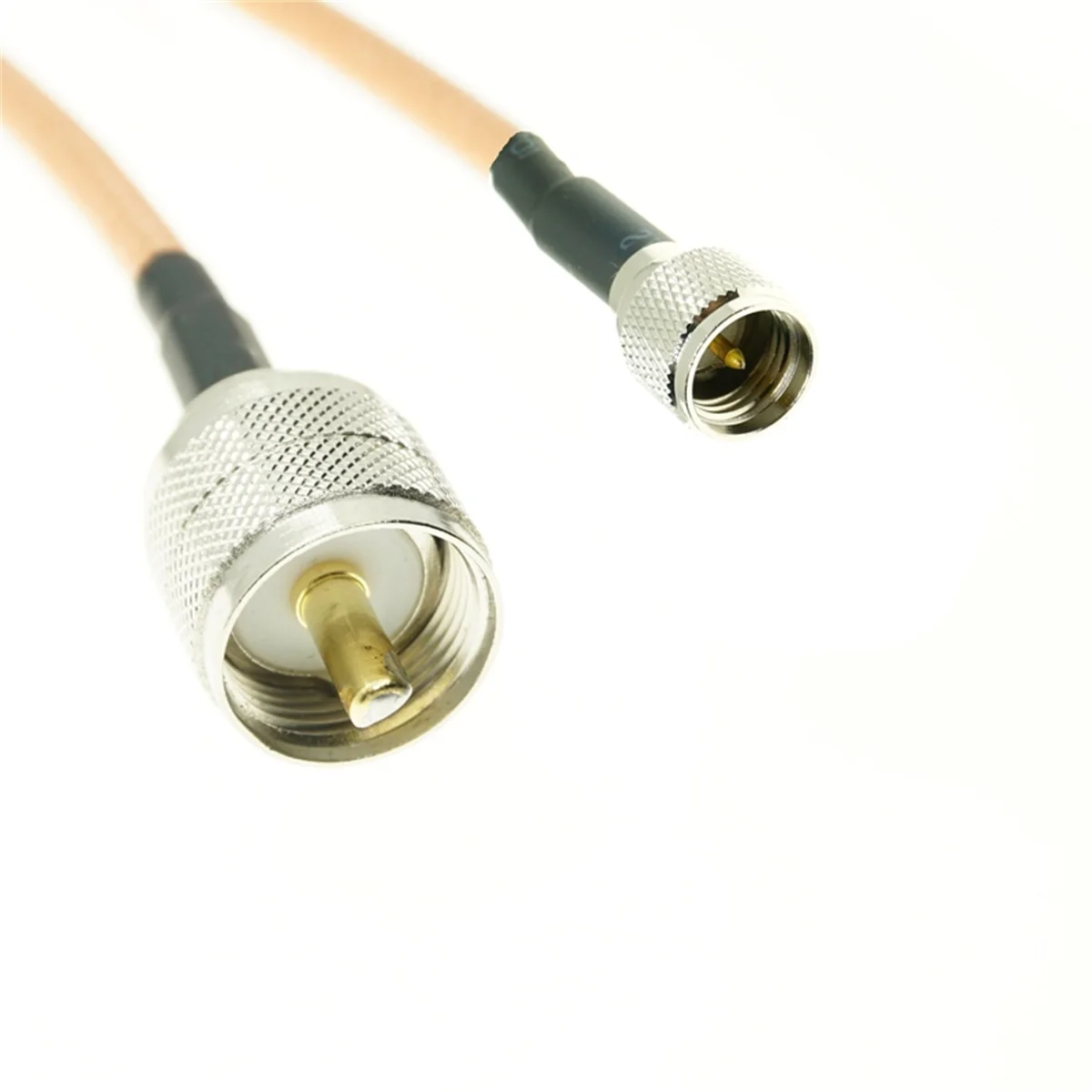 

cable RG142 Double Shielded MINI UHF male plug to UHF PL259 Male Plug RF Coaxial Connector Pigtail Jumper Cable New
