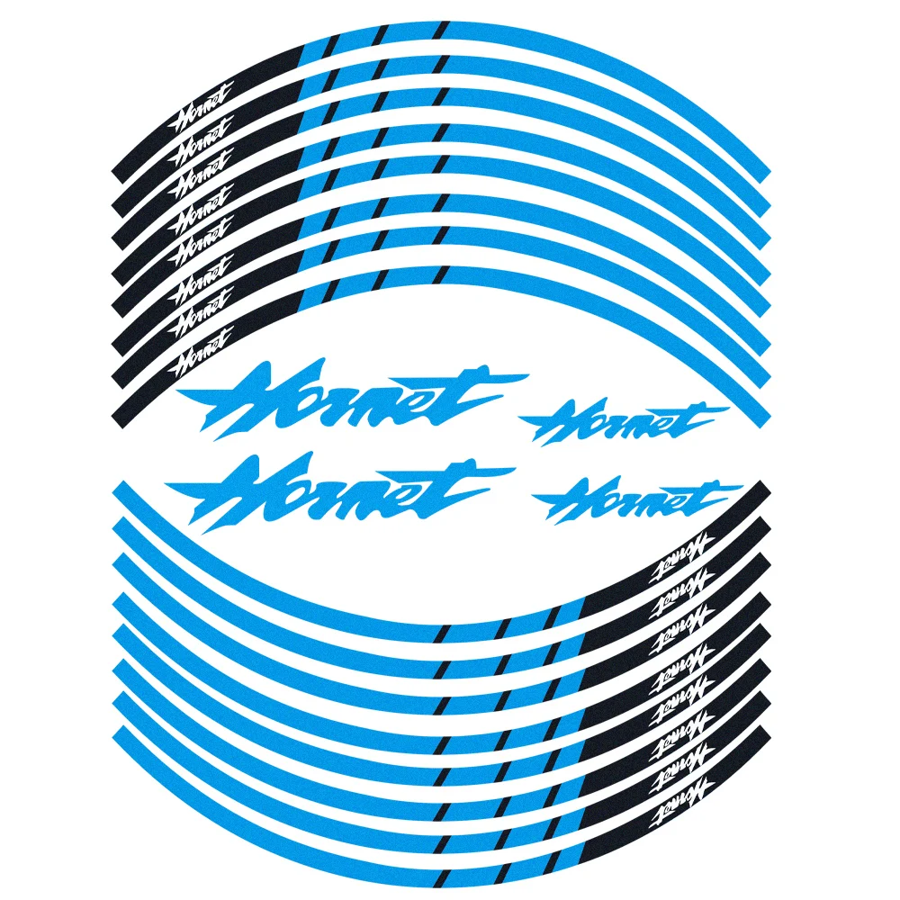 Motorcycle Wheel Stickers Fits For Honda Hornet 600 900 250 Reflective Decoration Rim Decals | &amp