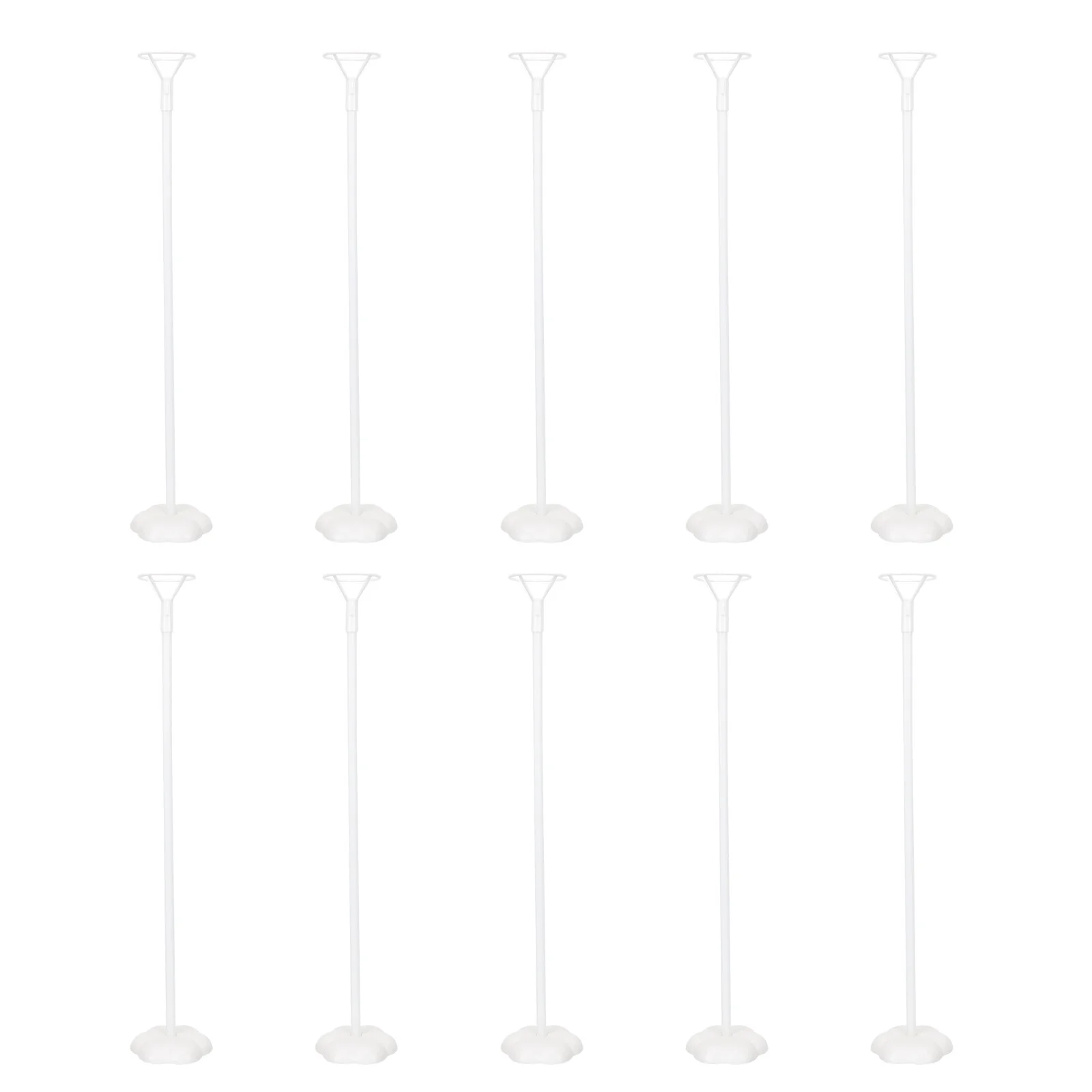

10 Sets Rod Holder Balloon Centerpieces Tables Column Kit Plastic Sticks Stands Baby Clear Balloons