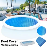 swimming pool cover rectangularround solar summer waterproof pool tub dust outdoor pe bubble film blanket accessory pool cover