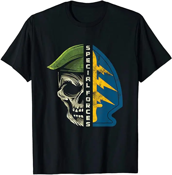 

US Army Special Forces Green Beret Skull T Shirt. Short Sleeve 100% Cotton Casual T-shirts Loose Top Size S-3XL