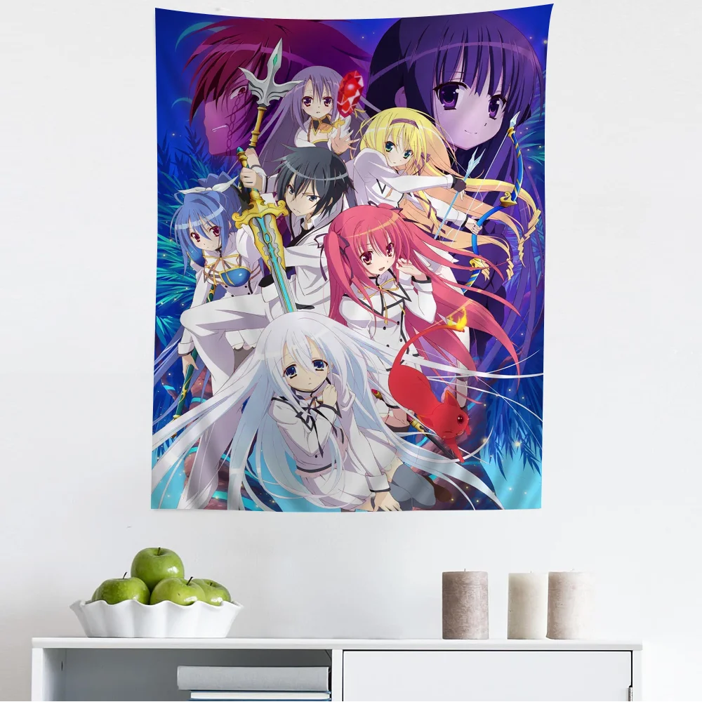 Seirei Tsukai No Blade Dance Красочный гобелен Настенный хиппи Цветок Настенные ковры Декор в