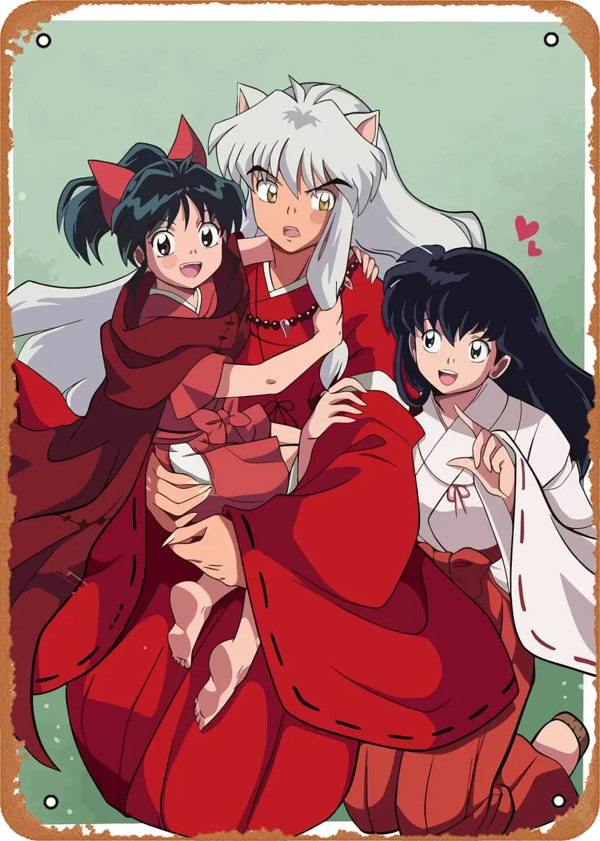 Настенный металлический знак Inuyasha 8x12 дюймов