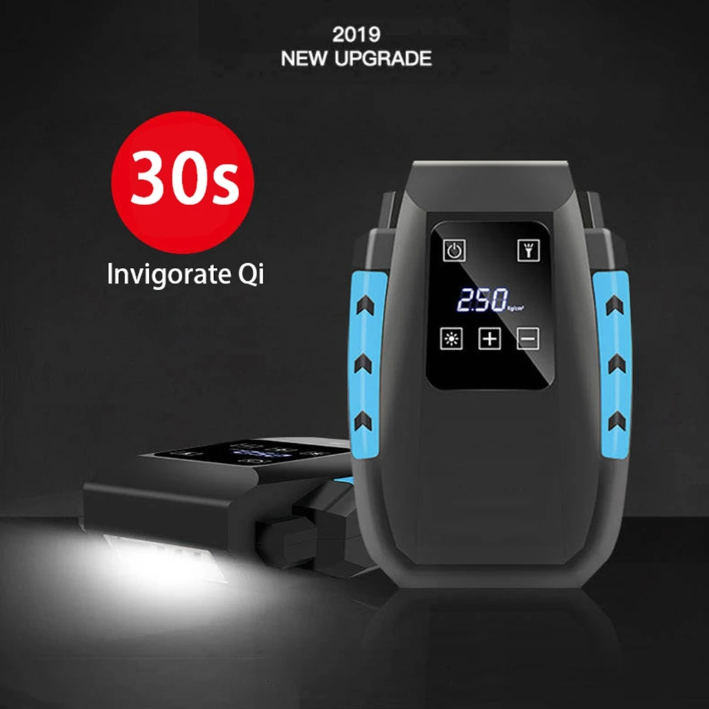 

Универсальный воздушный компрессор насос для шин Smart LCD сенсорный экран портативный со светодиодной подсветкой Автомобильный цифровой воз...