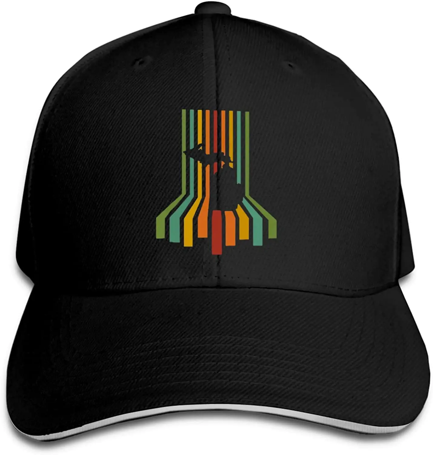 

Mitten-State-Cap Baseball Hip Hop Cap Trucker Sandwich Hat for Sports Black