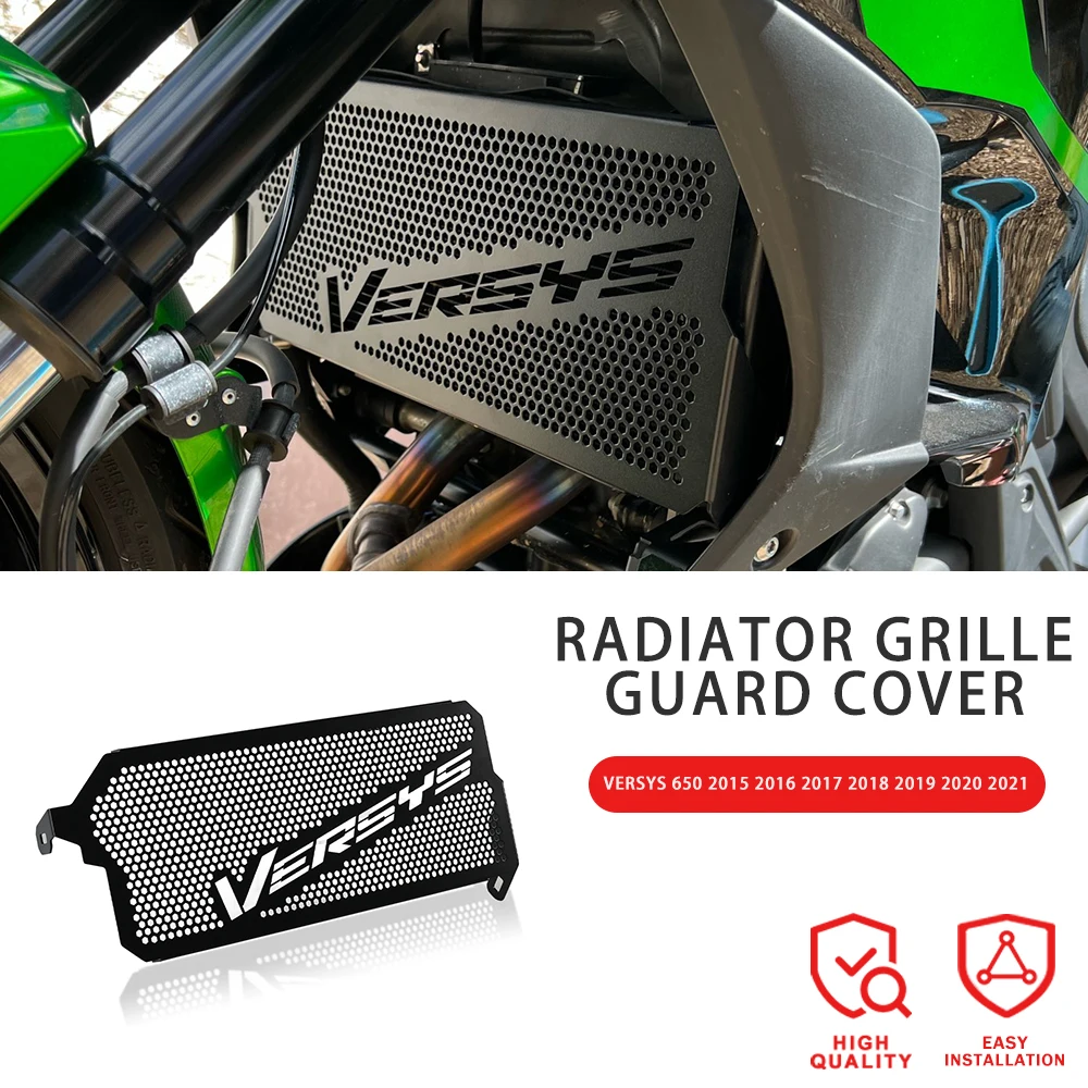 

2023 Motorcycle Radiator Guard Protector Grille Grill Cover For Kawasaki Versys 650 VERSYS650 2015 2016 2017 2018 2019 2020 2021