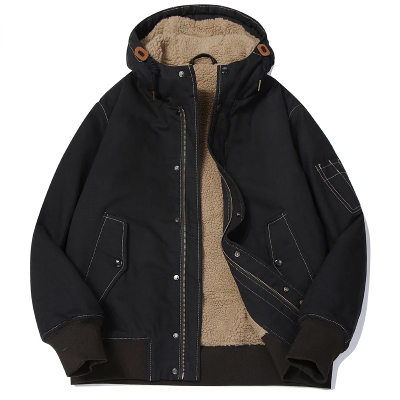 

Новинка 2023, зимняя куртка, парки, пальто, хлопковая Мужская Утепленная Повседневная Верхняя одежда с капюшоном, флисовое пальто, мужская одежда M97