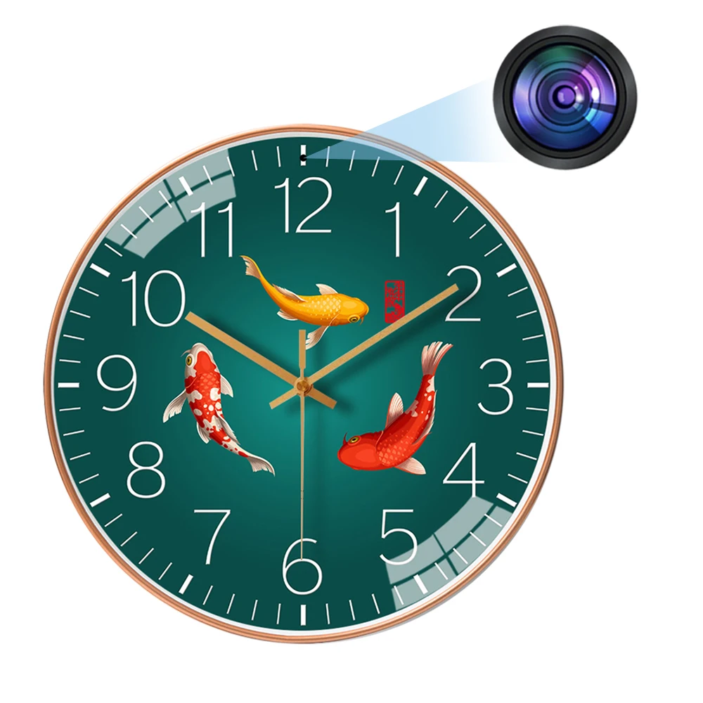 1080P HD Full Mini Cam Wireless WIFI Wall Clock Camera Home 
