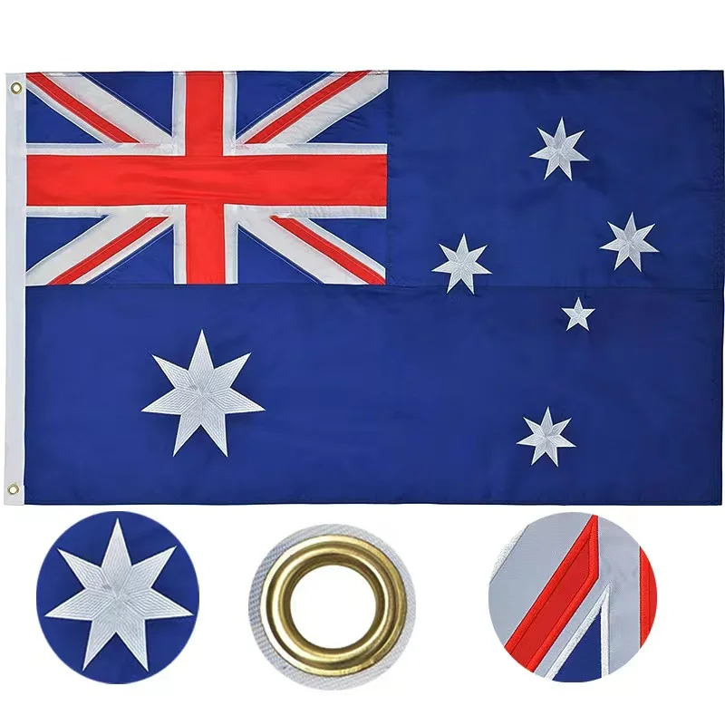 

LuFT 90*150cm blue red white Australia Flag Polyester AUS AU Australia australian flag indoor outdoor Decoration