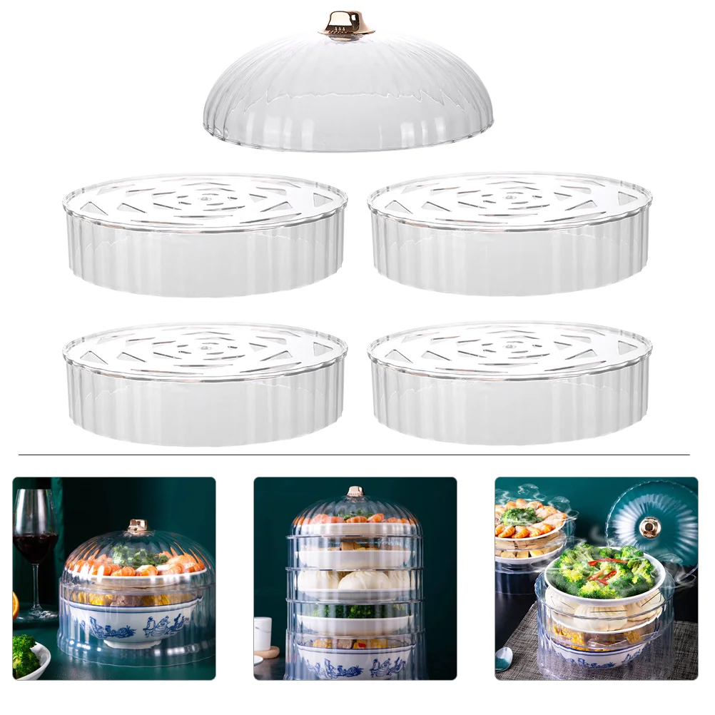 

Covercake Dome Dessert Plate Display Covers Picnic Bread Splatter Platter Server Stand Microwave Glass